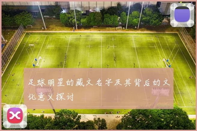 足球明星的藏文名字及其背后的文化意义探讨
