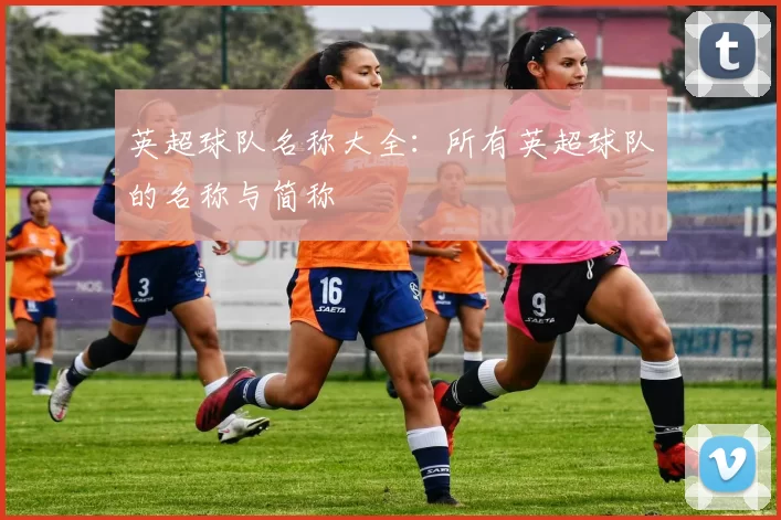英超球队名称大全：所有英超球队的名称与简称